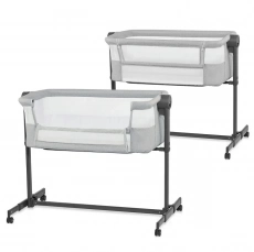 Приставная кроватка-люлька Kinderkraft Neste Up 2 Light Grey
